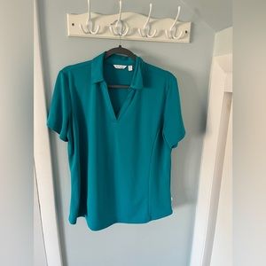 LADY HAGEN WOMEN’S GOLF TOP, AQUA, Size XL